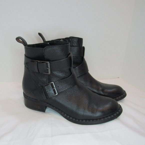 gentle souls Shoes - Gentle Souls Kenneth Cole Percy Black Leather Ankle Booties Boots 9
